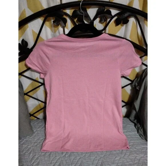 NWT, Cat & Jack Pink T-Shirt W/ Rainbow Girls Size L 10 / 12, Large Short Sleeve - Picture 6 of 10